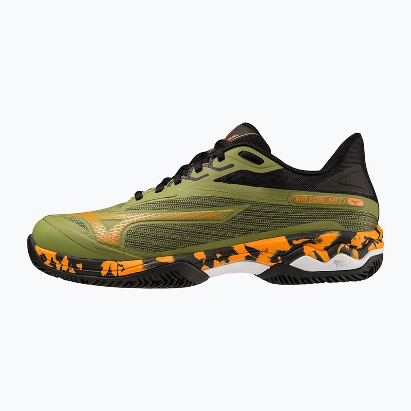 Pánské boty Mizuno Wave Exceed Light 2 Padel calliste green / vibrant orange / black 12