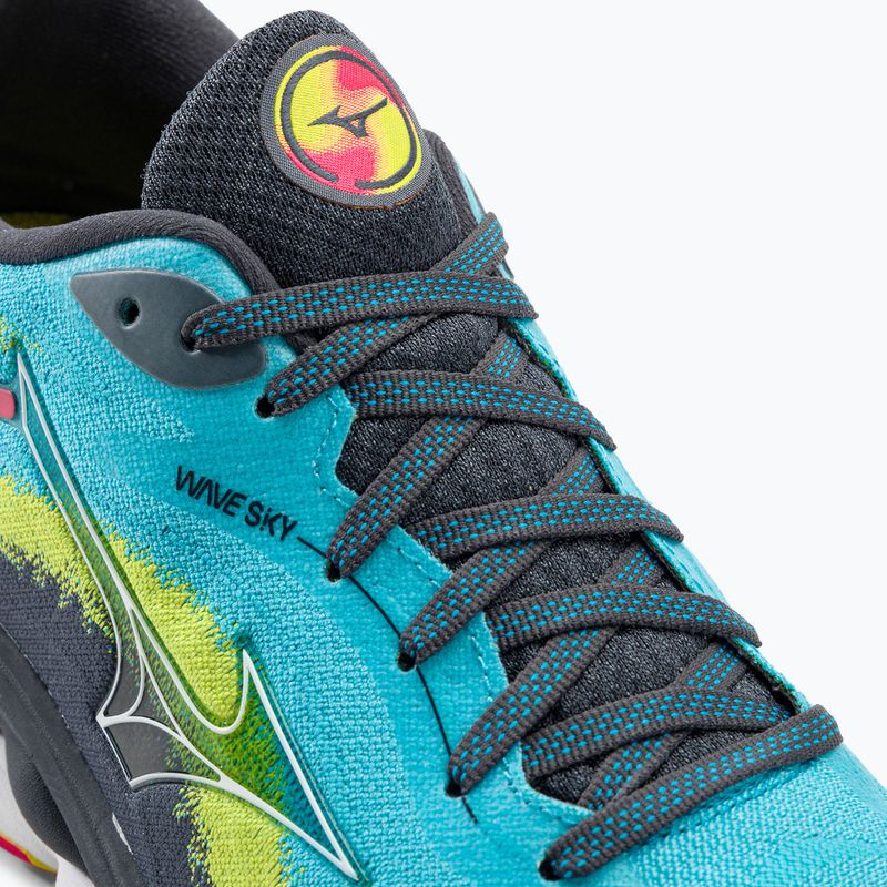 Pánská běžecká obuv Mizuno Wave Sky 7 jet blue/white/bolt2neon 11