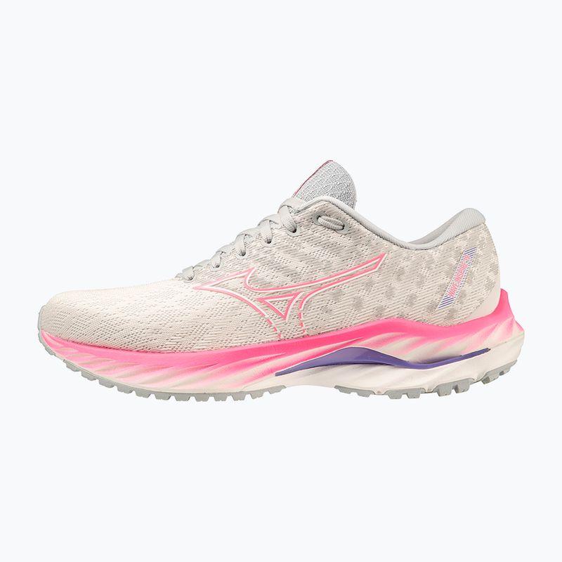 Dámské běžecké boty Mizuno Wave Inspire 19 snow white/ hi vis pink/ purple punch 9