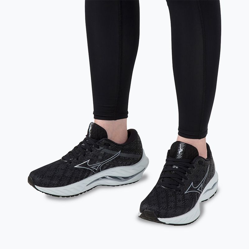 Dámské běžecké boty  Mizuno Wave Inspire 19 D black/ silver/ snowcrest 13