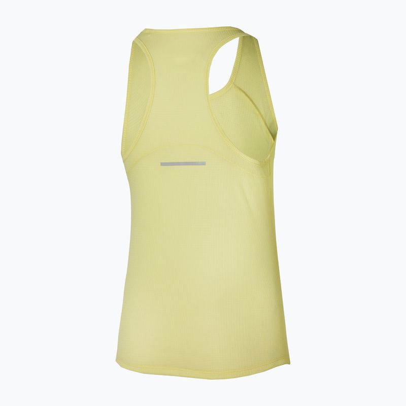 Dámské běžecké tílko tank topMizuno DryAeroFlow Tank pale lime yellow 2