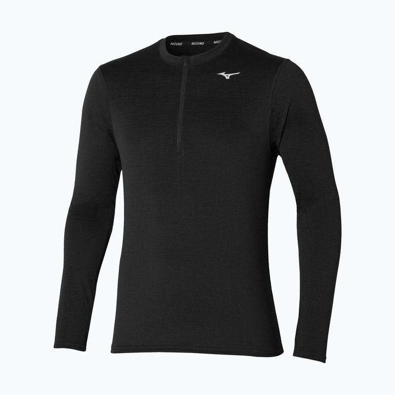 Pánské běžecké tričko longsleeve  Mizuno Impulse Core Half Zip black