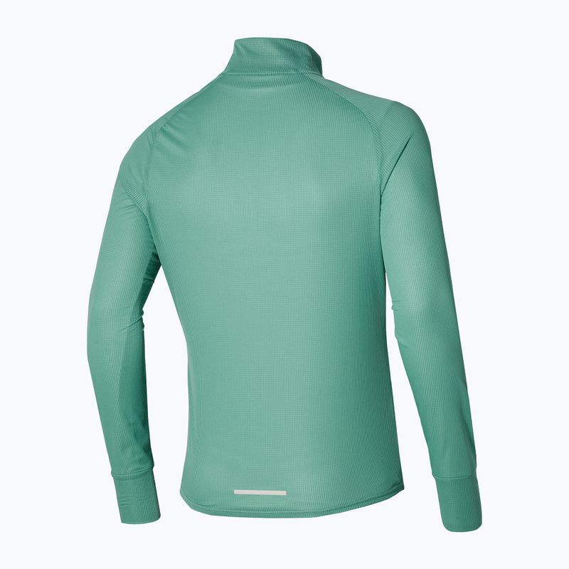 Pánské hybridní běžecké tričko longsleeve Mizuno Hybrid Tee mineral blue 2