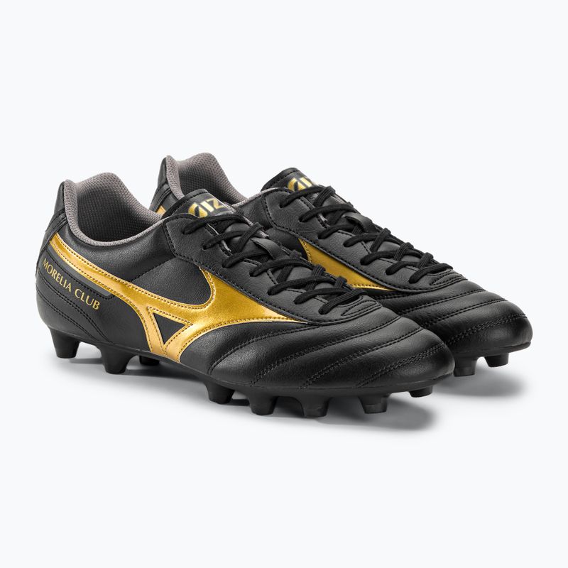 Mizuno Morelia II Club MD pánské kopačky black/gold/dark shadow 5