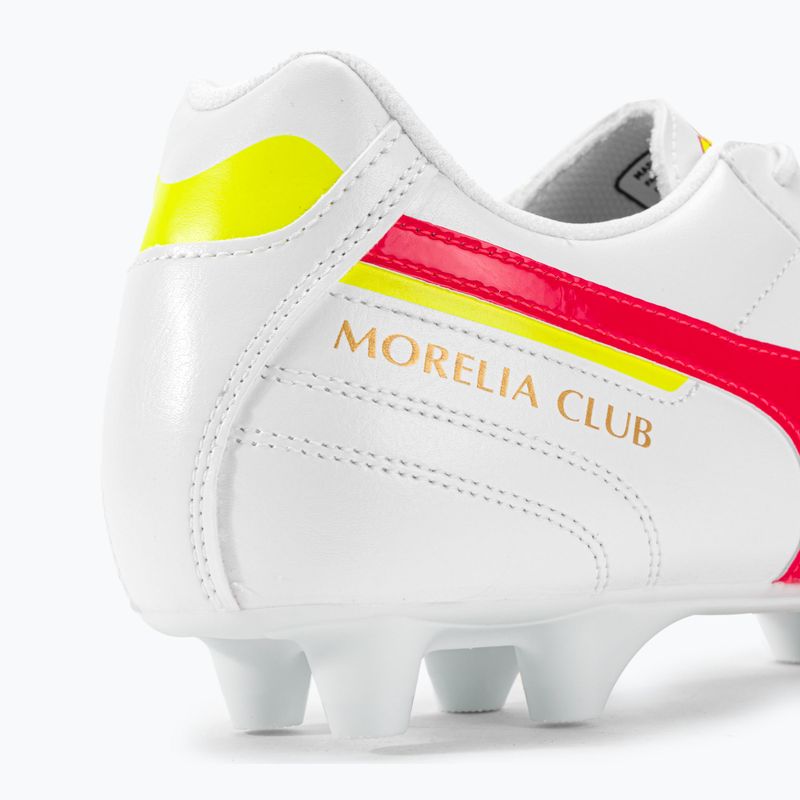 Mizuno Morelia II Club MD pánské kopačky white/flery coral2/bolt2 10