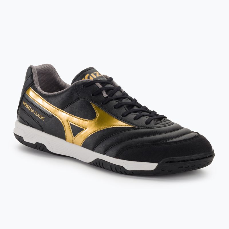 Mizuno Morelia Sala Classic IN black/gold/dark shadow pánské kopačky