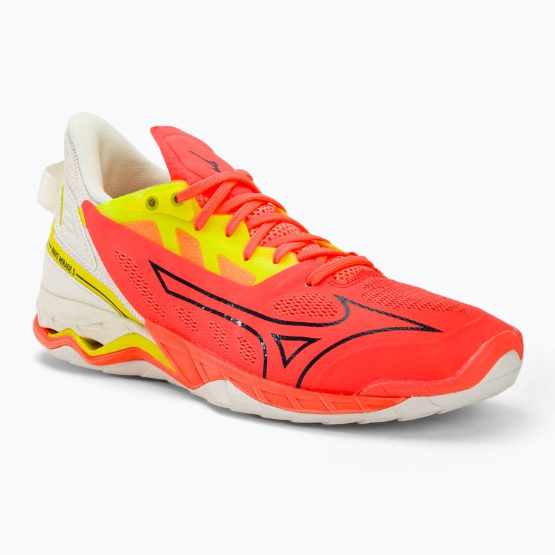 Pánské boty na házenou Mizuno Wave Mirage 5 nflame/black/bolt2(neon)