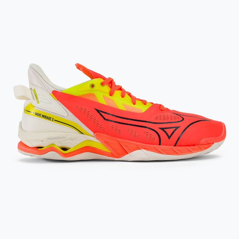 Pánské boty na házenou Mizuno Wave Mirage 5 nflame/black/bolt2(neon) 2