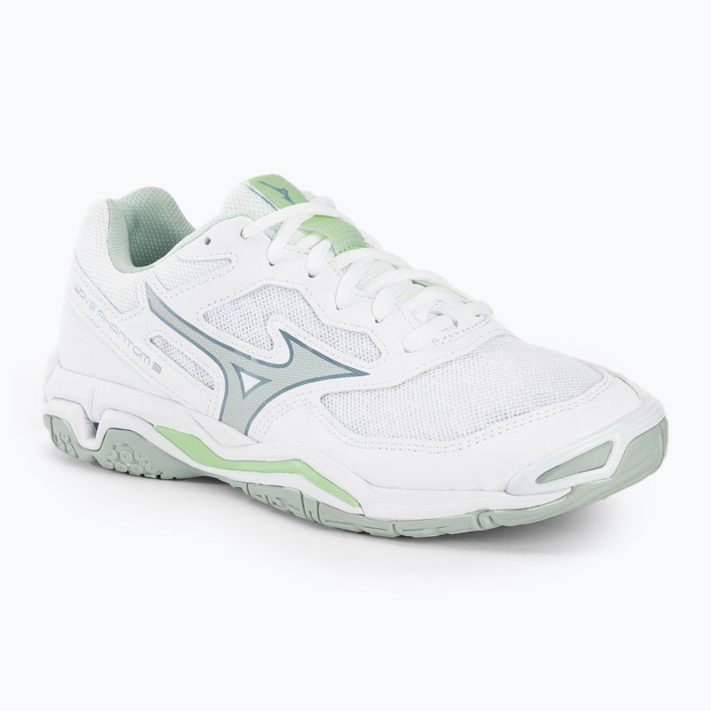 Dámské boty na házenou Mizuno Wave Phantom 3 white/glacial ridge/patinagreen