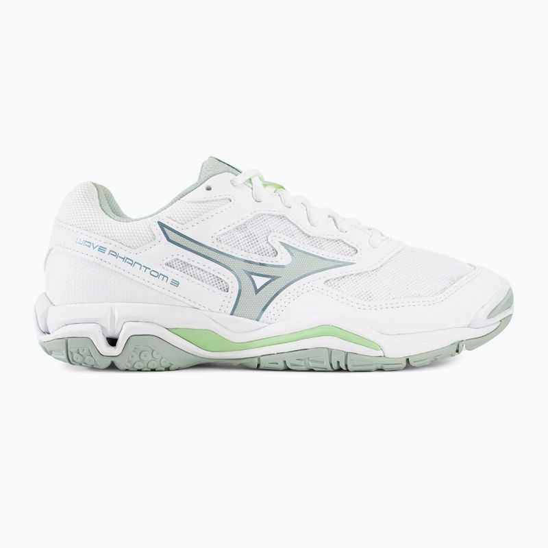 Dámské boty na házenou Mizuno Wave Phantom 3 white/glacial ridge/patinagreen 2