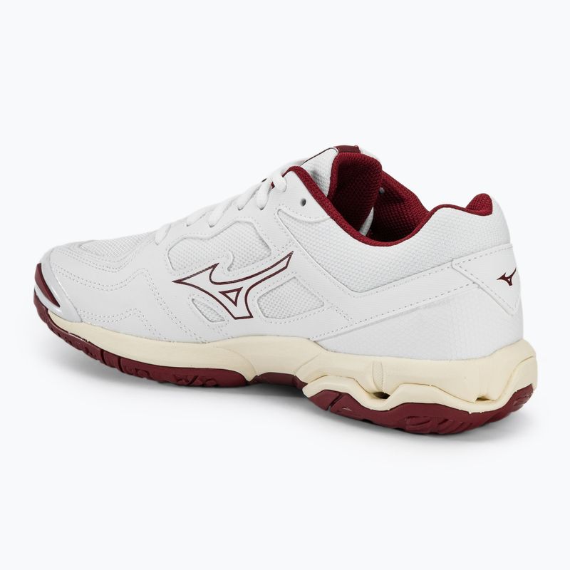 Dámské boty na házenou Mizuno Wave Phantom 3 white/cabernet/mp gold 3