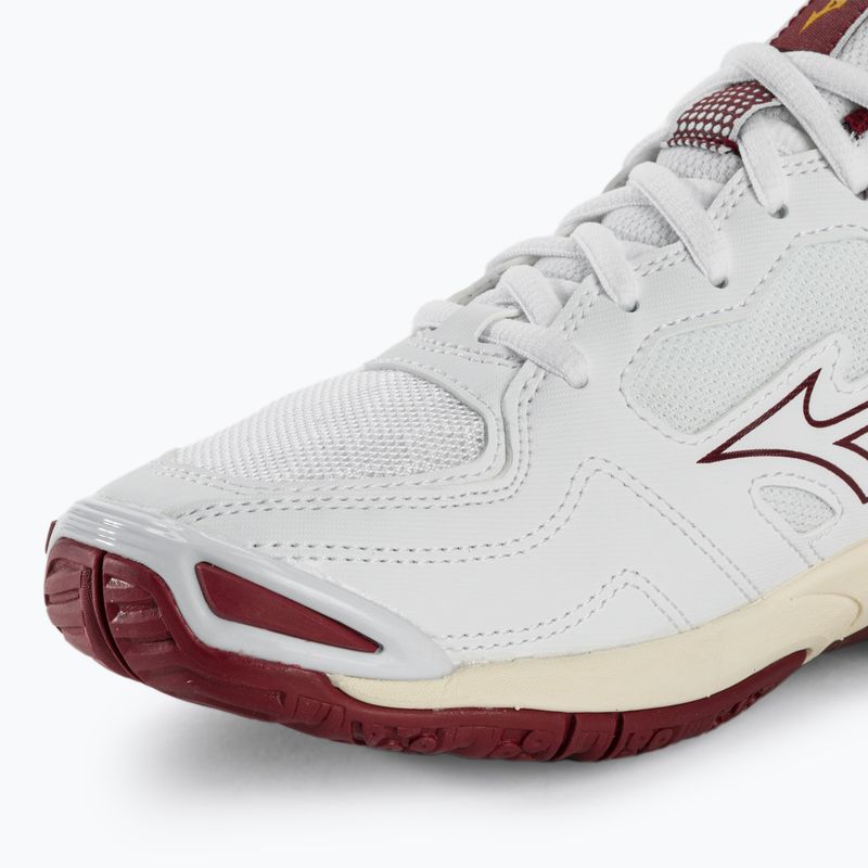 Dámské boty na házenou Mizuno Wave Phantom 3 white/cabernet/mp gold 7