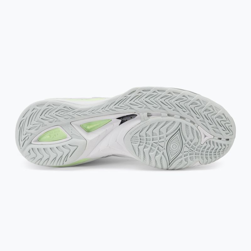 Dámské boty na házenou Mizuno Wave Mirage 5 white/glacial ridge/patinagreen 4