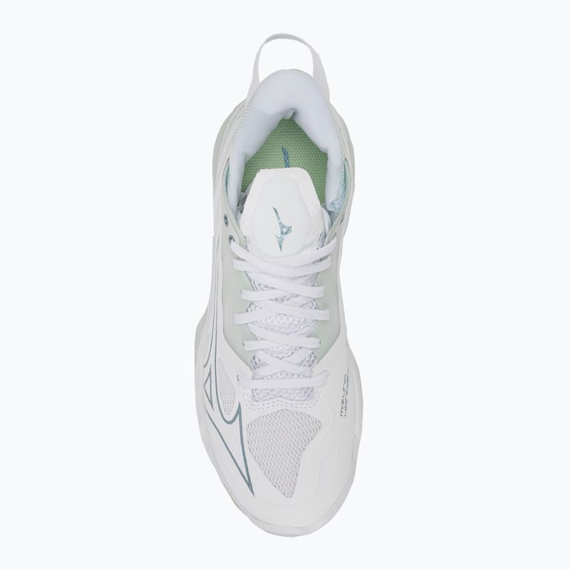 Dámské boty na házenou Mizuno Wave Mirage 5 white/glacial ridge/patinagreen 5