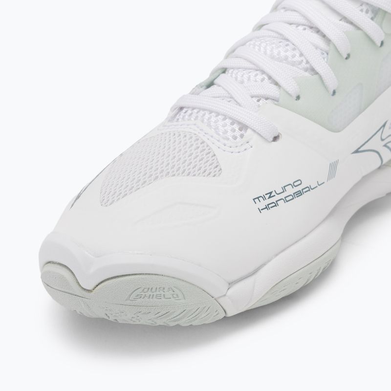 Dámské boty na házenou Mizuno Wave Mirage 5 white/glacial ridge/patinagreen 7