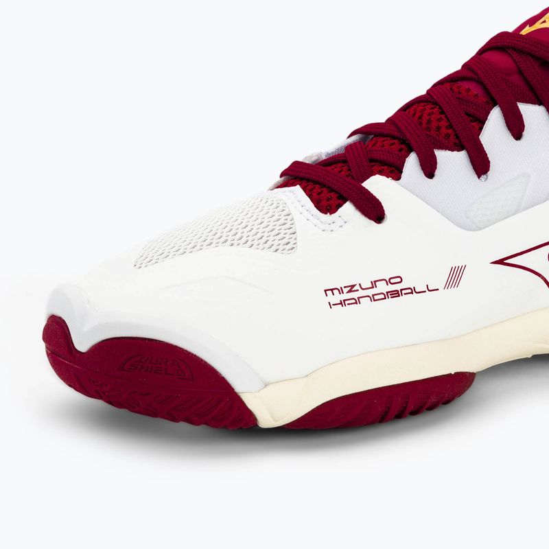 Dámské boty na házenou Mizuno Wave Mirage 5 white/cabernet/mp gold 7