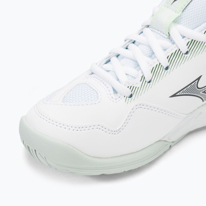 Dětské házenkářské boty Mizuno Stealth Star 2 Jr white/gridge/patinagreen 7