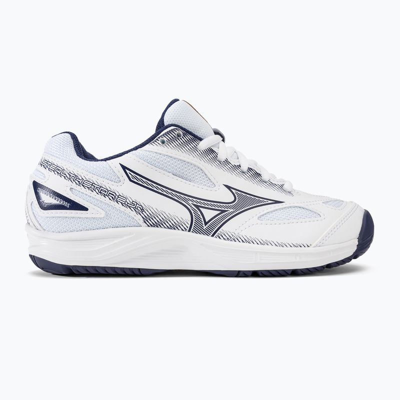 Dětské házenkářské boty Mizuno Stealth Star 2 Jr white/blueribbon/mpgold 2