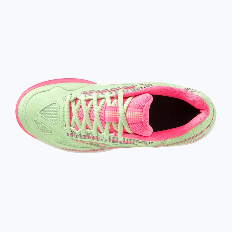 Mizuno Break Shot 4 Padel dámská padelová obuv patina green / high vis pink / white 3