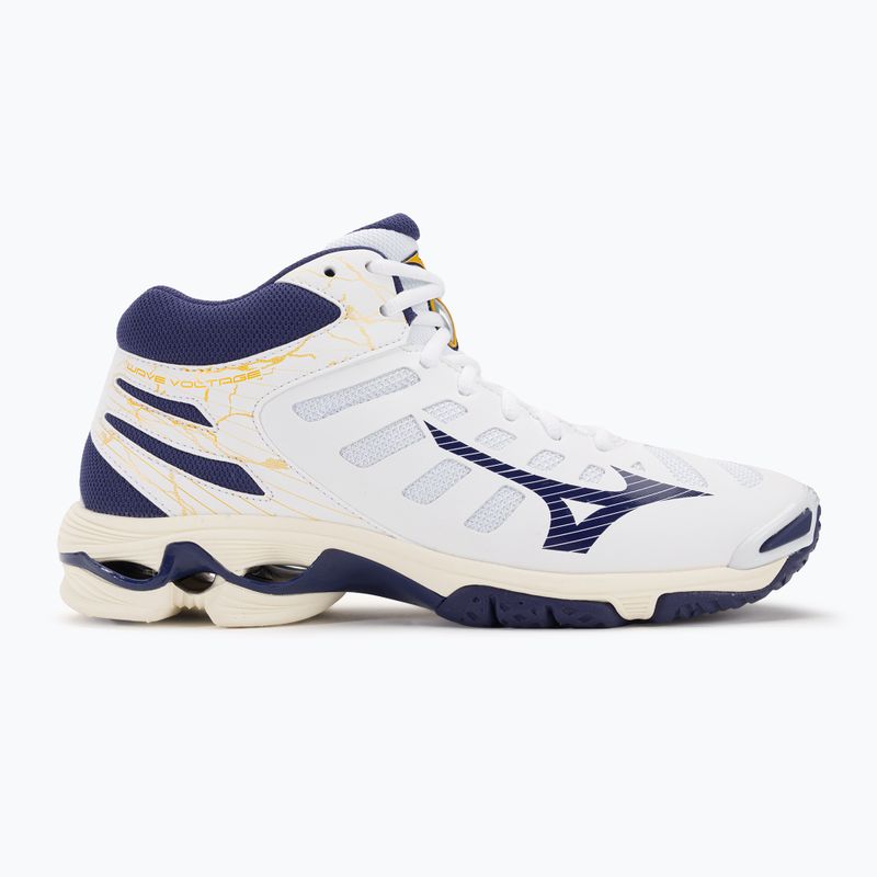 Pánská volejbalová obuv Mizuno Wave Voltage Mid white / blue ribbon / mp gold 2