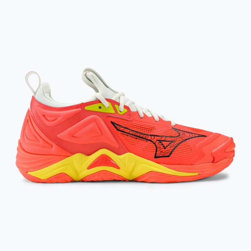 Pánská volejbalová obuv Mizuno Wave Momentum 3 neon flame / black / bolt2 neon 2