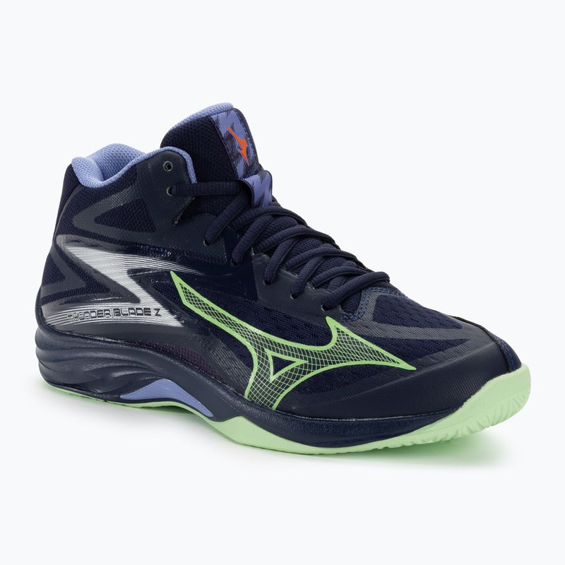 Pánská volejbalová obuv Mizuno Thunder Blade Z Mid evening blue / tech green / lolite