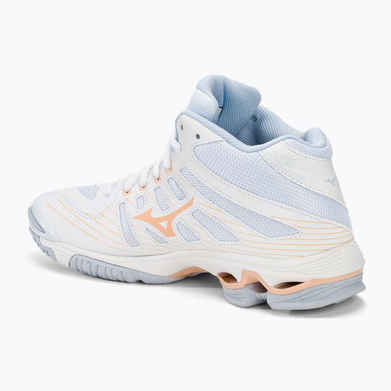 Dámské volejbalové boty Mizuno Wave Voltage Mid white/peach parfait/halogen blue 3