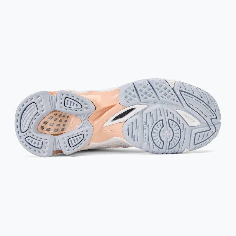 Dámské volejbalové boty Mizuno Wave Voltage Mid white/peach parfait/halogen blue 4