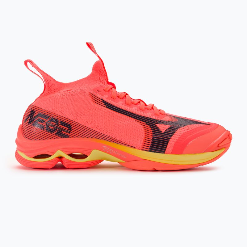 Pánská volejbalová obuv Mizuno Wave Lightning Neo2 neon flame / black / bolt2 2
