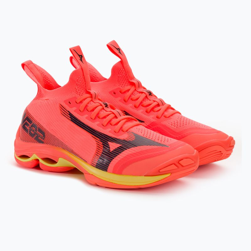 Pánská volejbalová obuv Mizuno Wave Lightning Neo2 neon flame / black / bolt2 5