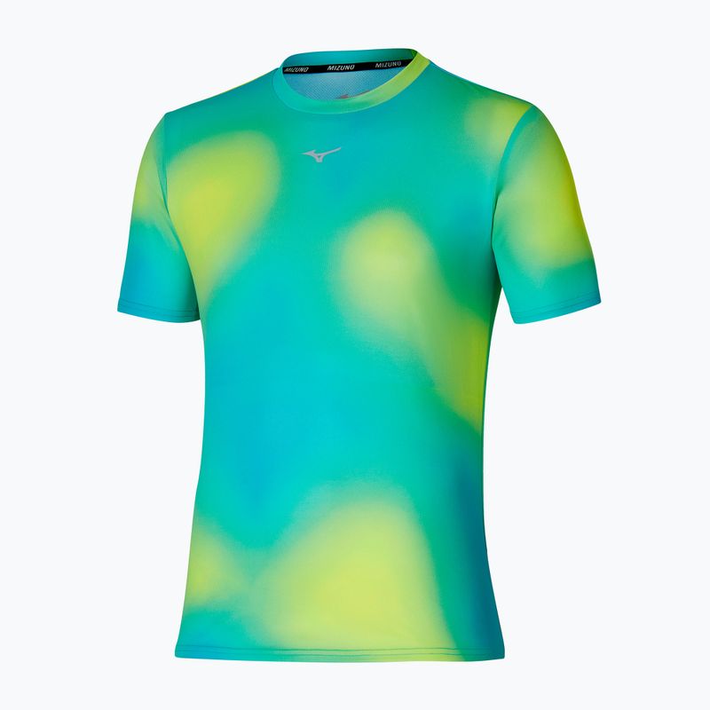 Pánské běžecké tričko Mizuno Core Graphic Tee limetkové barvy