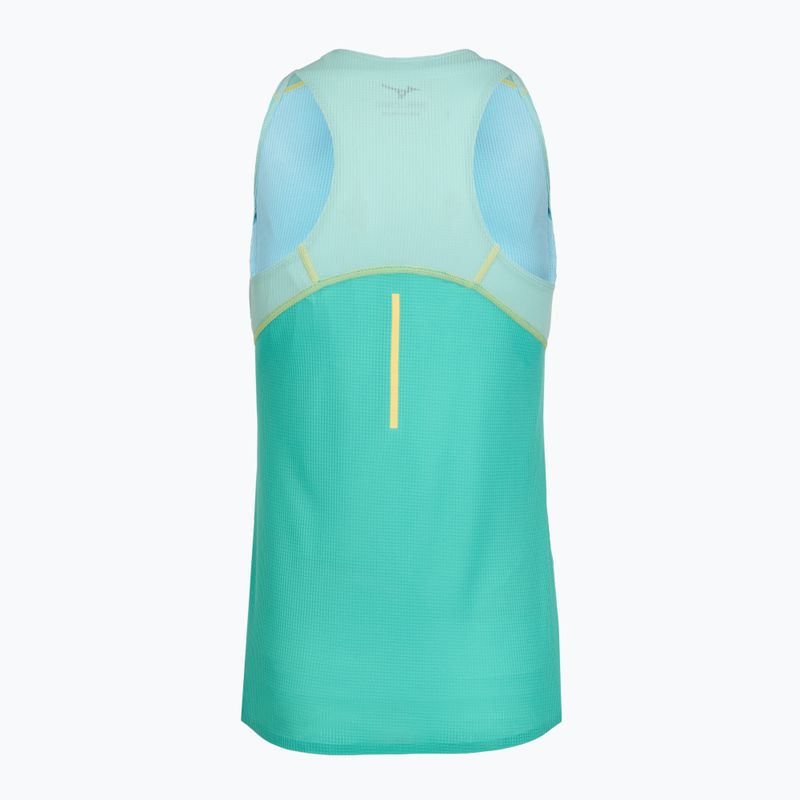 Dámské běžecké tílko tank top Mizuno Aero Tank blue turquoise 2