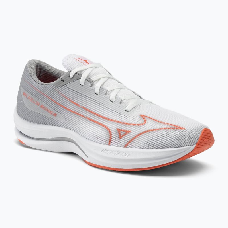 Pánské běžecké boty Mizuno Wave Rebellion Sonic 2 white/hot coral/harbor mist