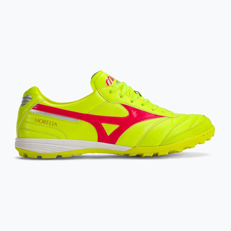Pánské kopačky Mizuno Morelia Sala Elite TF safety yellow/fiery coral 2/galaxy silver 2