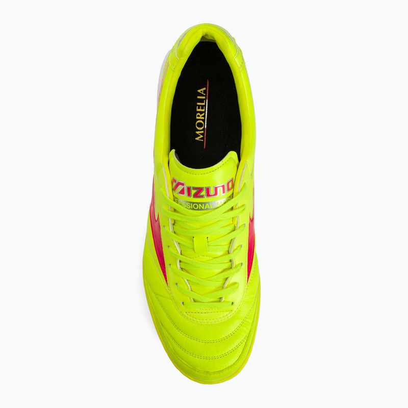 Pánské kopačky Mizuno Morelia Sala Elite TF safety yellow/fiery coral 2/galaxy silver 7