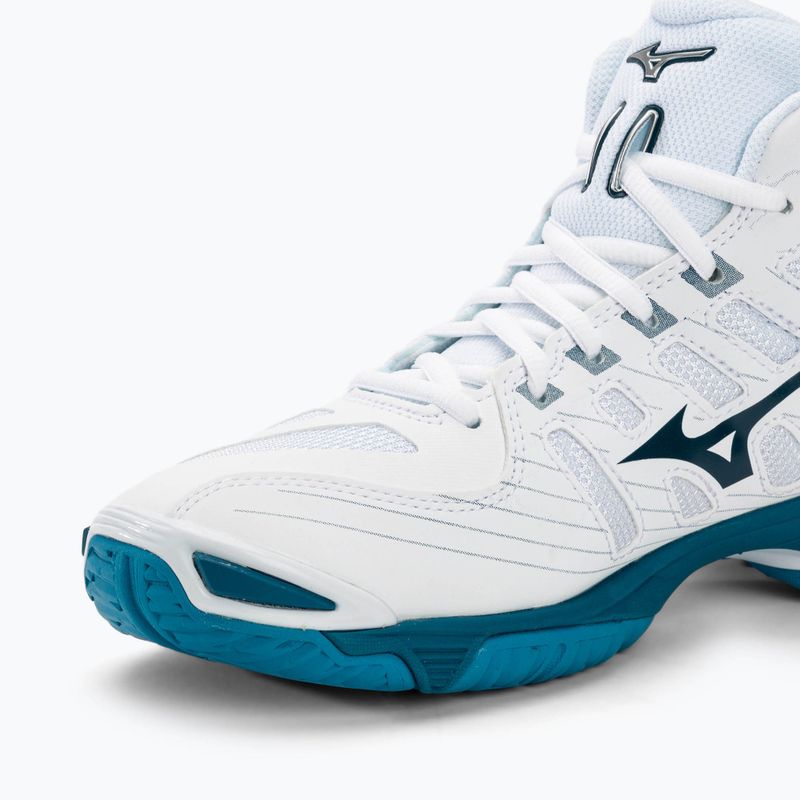 Pánské volejbalové boty Mizuno Wave Mid Voltage white/sailor blue/silver 7