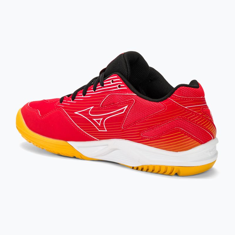 Pánské boty na volejbal Mizuno Cyclone Speed 4 radiant red/white/carrot curl 3