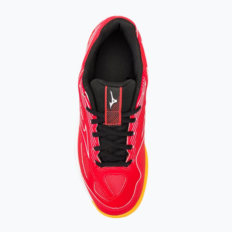 Pánské boty na volejbal Mizuno Cyclone Speed 4 radiant red/white/carrot curl 5