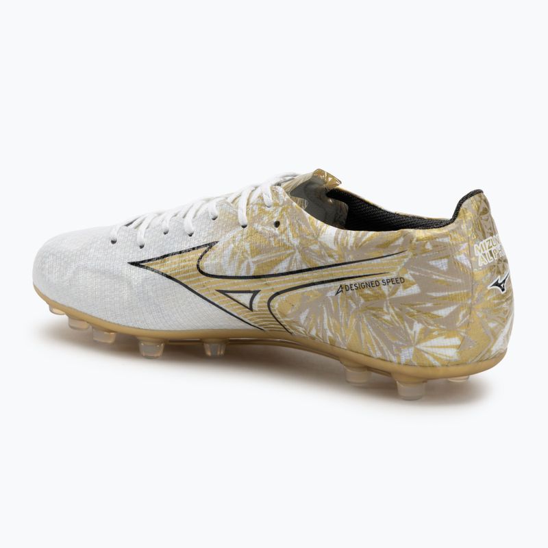 Pánské kopačky Mizuno Alpha Japan AG white/ge gold/black 3