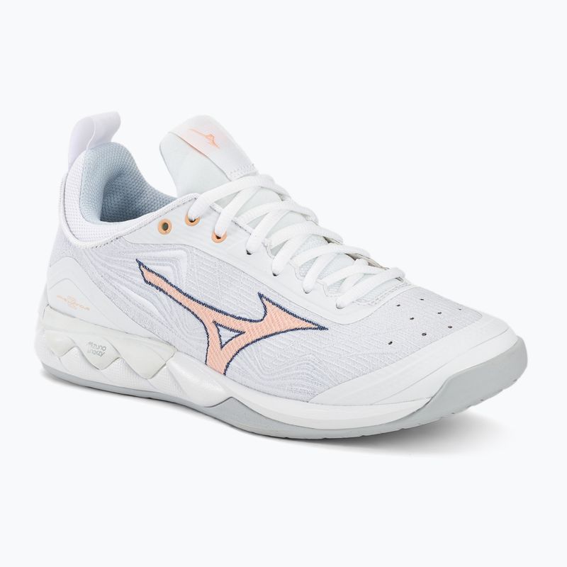 Dámské volejbalové boty  Mizuno Wave Luminous 2 white/navy peony/peach parfait