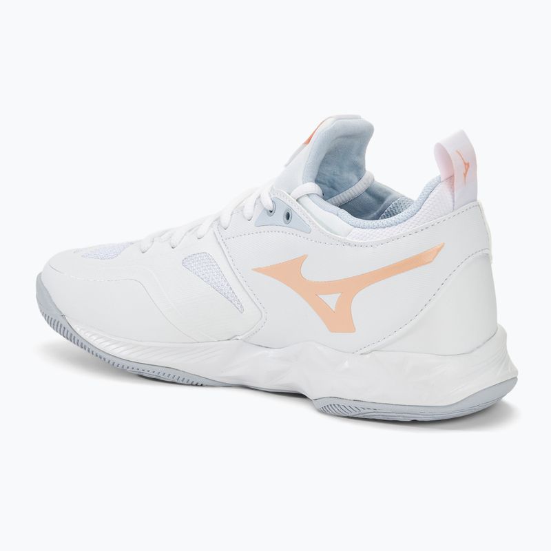 Dámské volejbalové boty Mizuno Wave Dimension white/peach parfait/halogen blue 3
