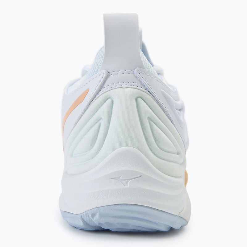 Dámské volejbalové boty Mizuno Wave Momentum 3 white/ navy peony/ peach parfait 6