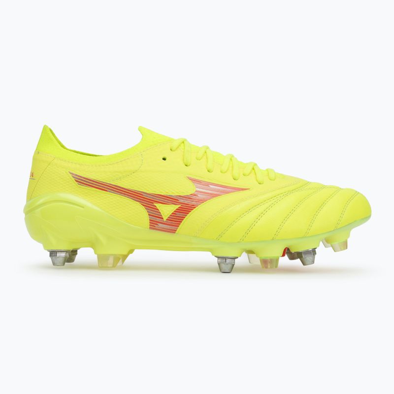 Pánské kopačky Mizuno Morelia Neo IV β Elite MIX safety yellow/fiery coral 2/safety yellow  2