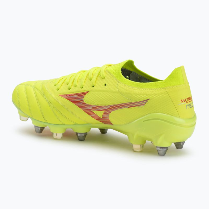 Pánské kopačky Mizuno Morelia Neo IV β Elite MIX safety yellow/fiery coral 2/safety yellow  3
