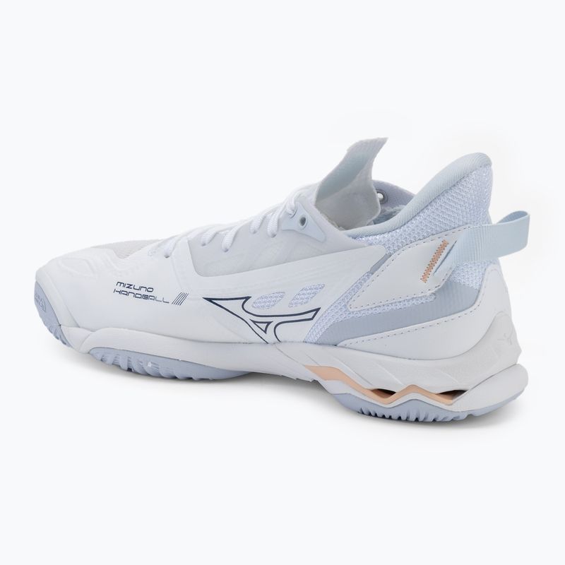 Dámská házenkářská obuv Mizuno Wave Mirage 5 white/navy peony/peach parfait 3
