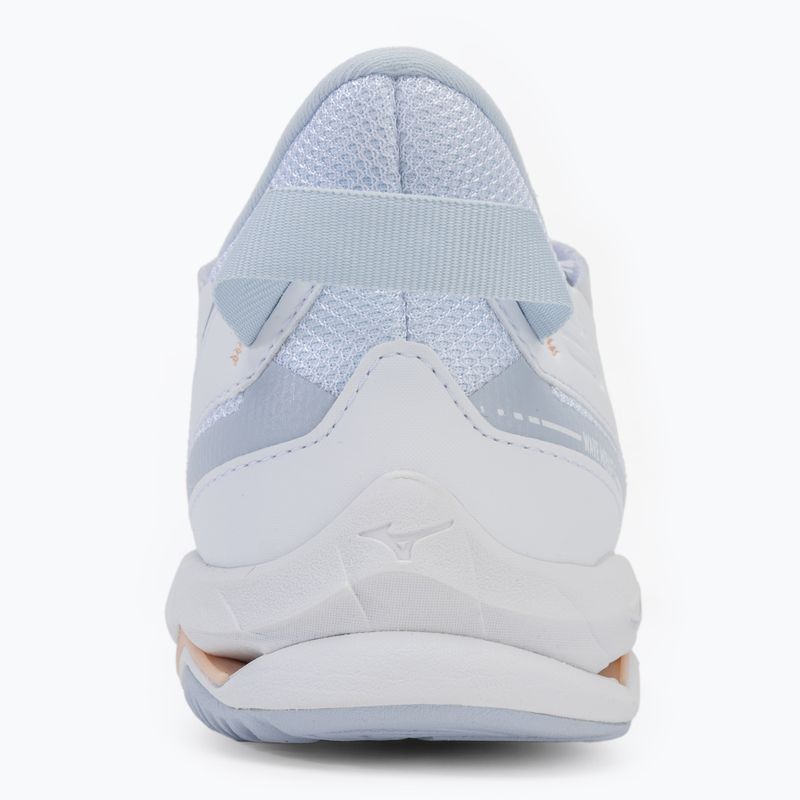 Dámská házenkářská obuv Mizuno Wave Mirage 5 white/navy peony/peach parfait 6
