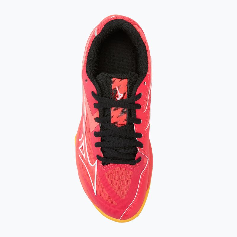 Dětské boty na volejbal Mizuno Lightning Star Z7 radiant red/white/carrot curl 5