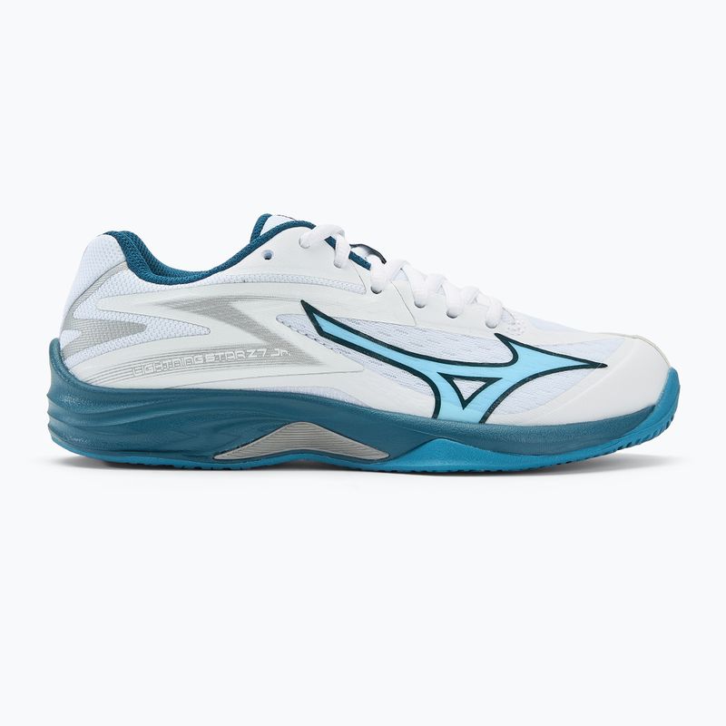 Dětské boty na volejbal Mizuno Lightning Star Z7 white/sailor blue/silver 2