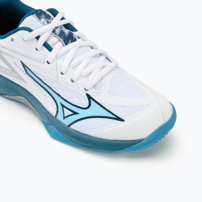 Dětské boty na volejbal Mizuno Lightning Star Z7 white/sailor blue/silver 7