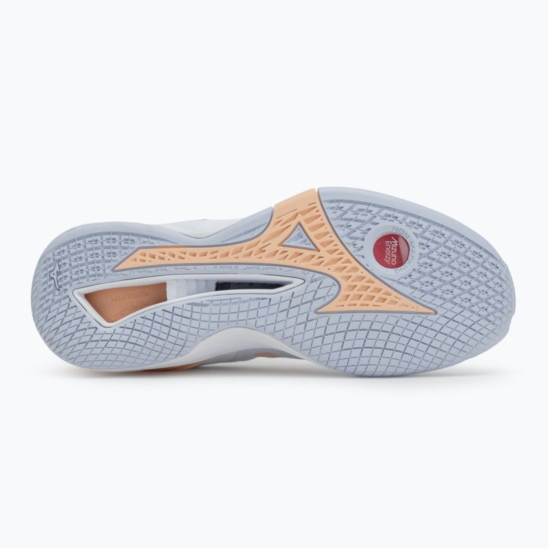 Dámské házenkářské boty Mizuno Wave Stealth Neo white/navy peony/peach parfait 4